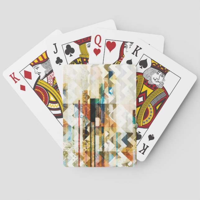 Urban Chevron II Playing Cards (Back)
