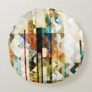 Urban Chevron II Round Cushion