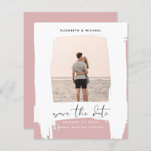 Urban Chic Minimalist PHOTO Save The Dates BUDGET