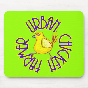 Urban Chicken Farmer Mouse Mat