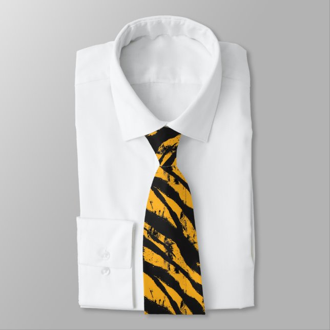 Urban Classic Tiger Stripes Tie (Tied)