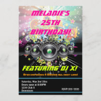 Urban Club Hip Hop Dancing Party Invitation