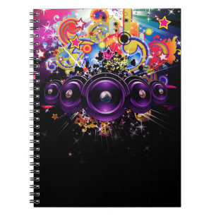 Urban Club Hip Hop DJ Dancing Dance Music Notebook