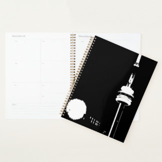 Urban CN Tower at Night notebook Planner