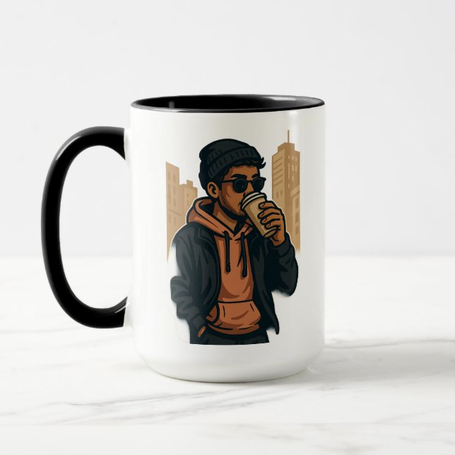 Urban Coffee Vibes – Chill Streetwear & Lifestyle  Mug (Left)