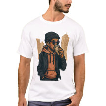  Urban Coffee Vibes –  Men's Basic T-Shirt