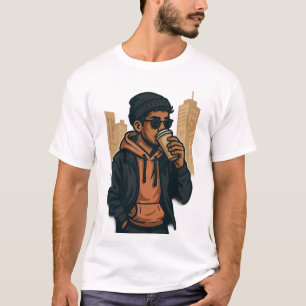  Urban Coffee Vibes –  Men's Basic T-Shirt