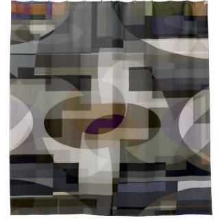 Urban Collider 001 Shower Curtain