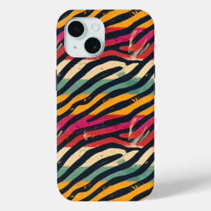 Urban Colours Zebra Stripes iPhone 15 Case
