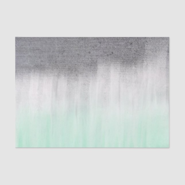 urban concrete, mint green tissue paper (Front)