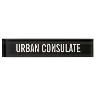 Urban Consulate Nameplate