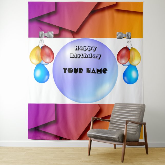 Urban Contemporary Sophisticated Style Personalise Tapestry (In Situ)