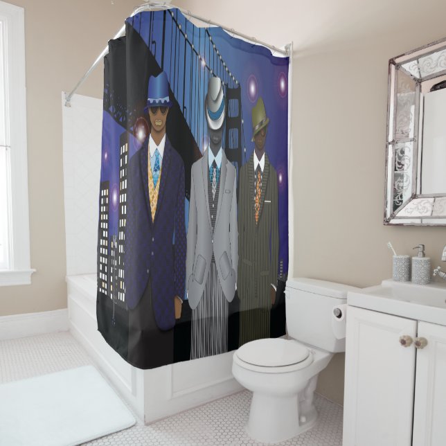 Urban Cool Shower Curtain (In Situ)