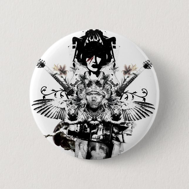 Urban Cowboy - rockstar - button (Front)