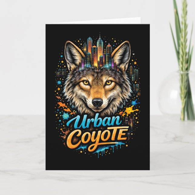 Urban Coyote Holiday Card (Front)