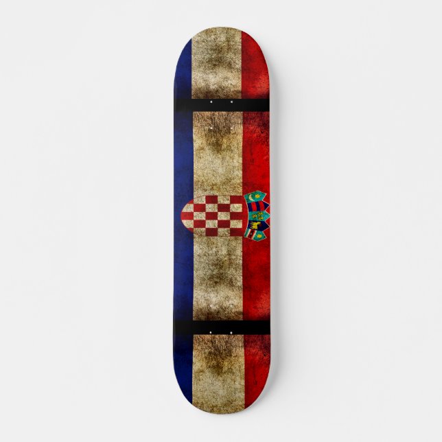 Urban Croatia Grunge Custom Pro Park Board Skateboard (Front)