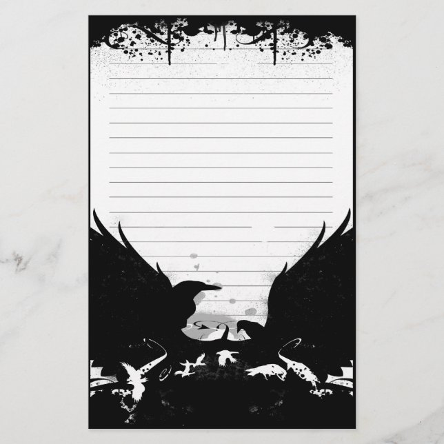 Urban Crow Stationary Stationery (Front)