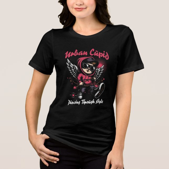 Urban Cupid – Piercing Through Style Tri-Blend Shirt (Front)