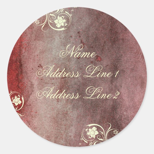 Urban Decan Red Address Labels (Front)