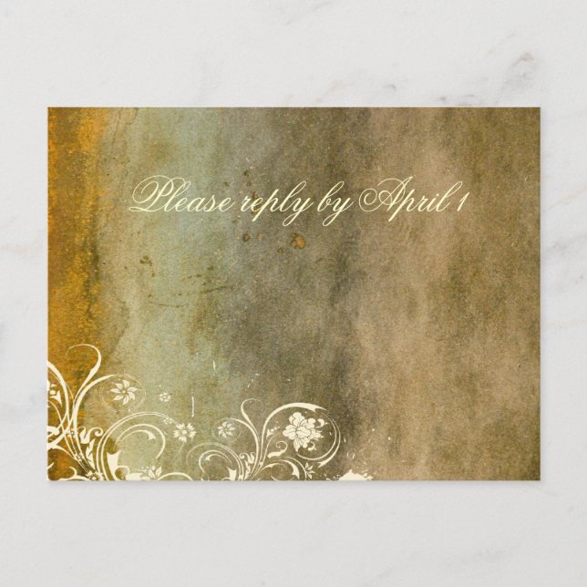 Urban Decay Gold RSVP Invitation Postcard (Front)