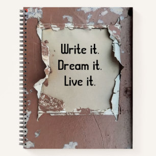 Urban Decay Theme - Grungy Paint Spiral Notebook