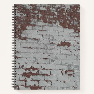 Urban Decay Theme - Old Bricks, Peeling Paint Notebook