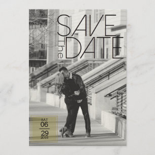 Urban Deco Save The Date   Wedding