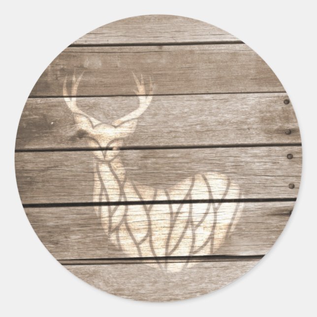 Urban Deer Classic Round Sticker (Front)