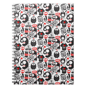 Urban Doodle Monster Chaos Notebook