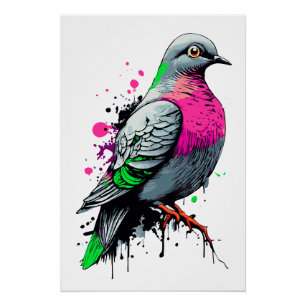 Urban Dove - Pigeon Poster - Hope Dove Poster