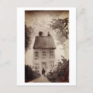 Urban Dwellers Watercolour Art Postcard