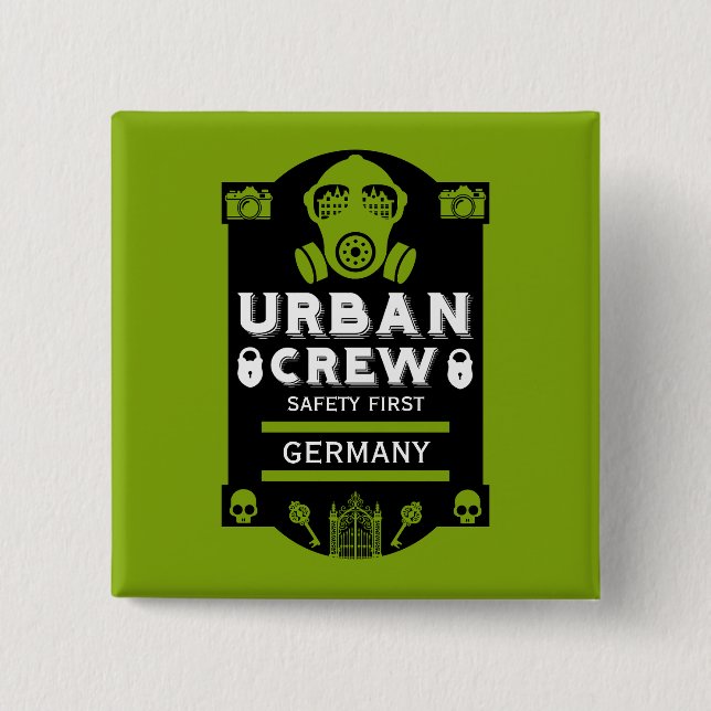  Urban Exploration Urbex  15 Cm Square Badge (Front)