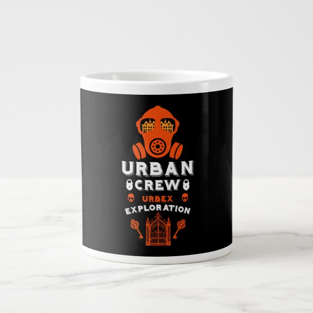  Urban Exploration Urbex  Large Coffee Mug (Front)