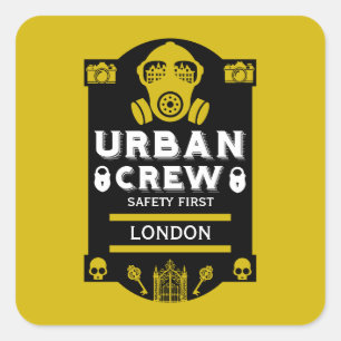 Urban Exploration Urbex Square Sticker