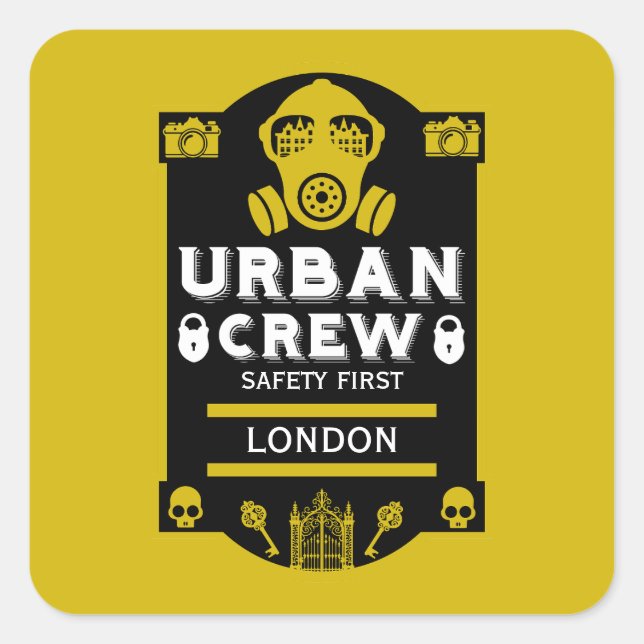  Urban Exploration Urbex  Square Sticker (Front)