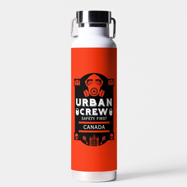  Urban Exploration Urbex  Water Bottle (Front)