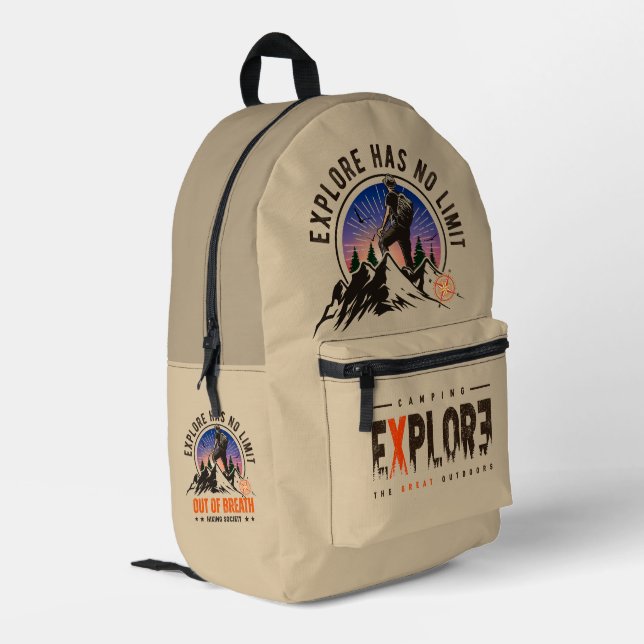 Urban Explorer |  Printed Backpack (Back Corner Left)