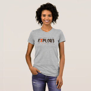 Urban Explorer Women's Slim Fit (Grey) T-Shirt