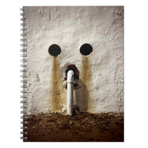 Urban Exposed Water Pipe Photograph Notebook
