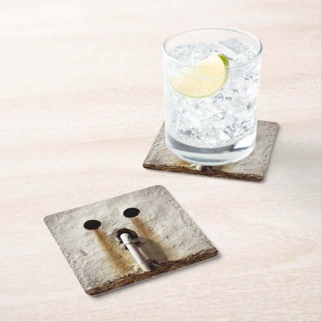 Urban Exposed Water Pipe  Square Paper Coaster (Insitu)