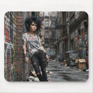 Urban Fantasy Cool Girl Mousepad