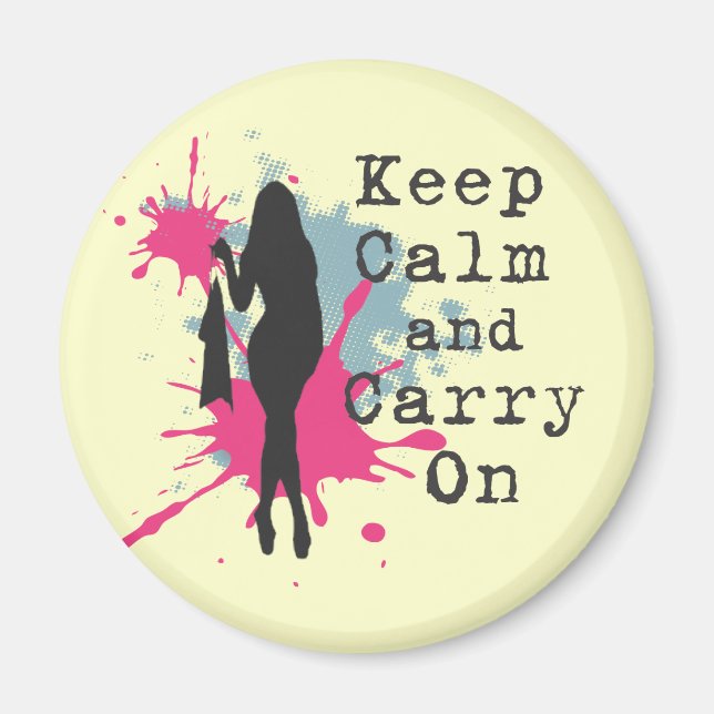 Urban Fashion Keep Calm and Carryon Magnet (Front)