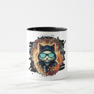 Urban Feline Guardian Mug