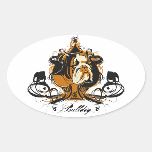 Urban Flourish English Bulldog Sticker