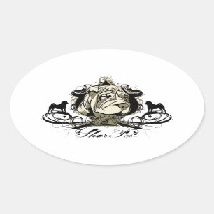 Urban Flourish Shar Pei Sticker