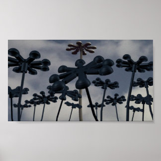 Urban Flowers Poster