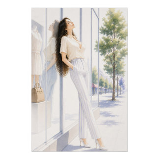 URBAN FLUID ELEGANCE — Urban Reverie Poster