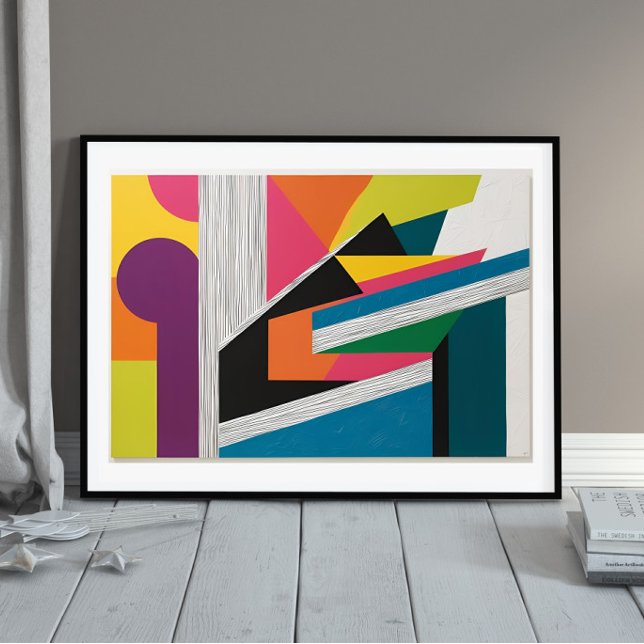Urban Frequency" – Colourful Geometric Abstract Poster (Creator Uploaded)