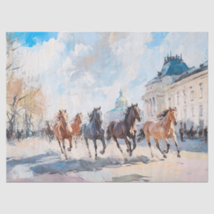 Urban Gallop Horses Decoupage Tissue Paper
