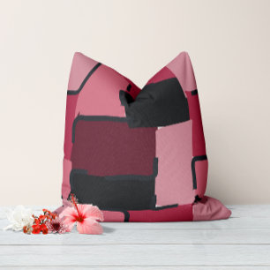 Urban Geo Blush Muted Hero Pattern Cushion